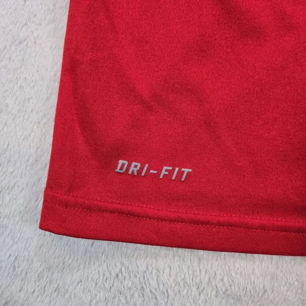 Mens Nike Dri-FIT Georgia Bulldogs UGA T Shirt Red Black Medium NCAA SEC Tee
